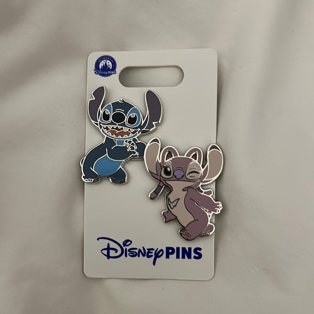 Disney Small Pets Blue and Purple Enamel Pins